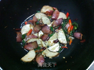 腊肉手撕包菜的做法步骤：5