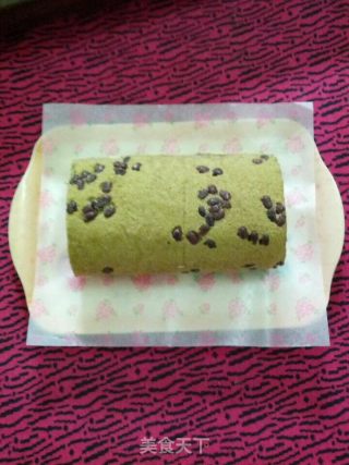 抹茶红豆慕斯蛋糕卷的做法步骤：33