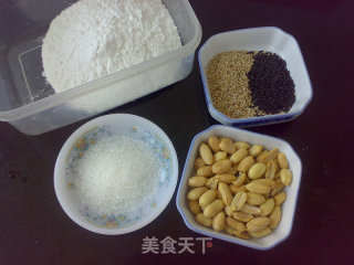 芝麻花生薄撑的做法步骤：1