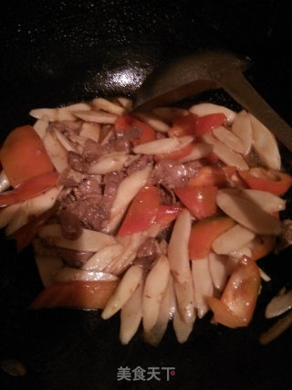 铁棍山药炒肉的做法步骤：6