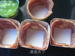 培根仙贝菠菜咸蛋糕的做法步骤：13