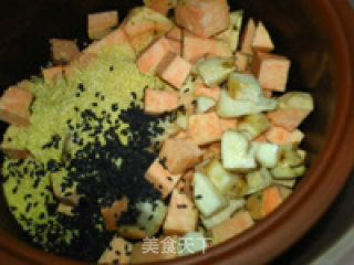红薯山药小米粥的做法步骤：5