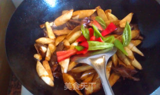 茭白肚片的做法步骤：8
