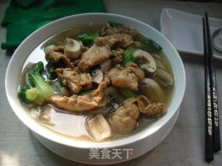 口蘑肉片米粉的做法步骤：6