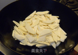 茭白鸡肉片的做法步骤：5
