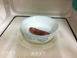 腊肠炒佛手瓜的做法步骤：2