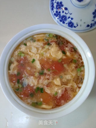 一道大家非常喜欢又非简单快捷的汤【番茄鸡蛋汤】的做法步骤：6
