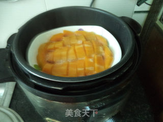 冰糖蒸南瓜的做法步骤：8