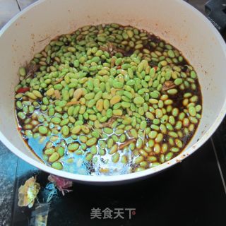焖麻辣嫩黄豆的做法步骤：6