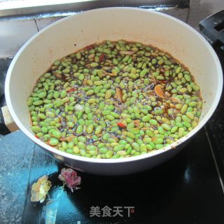 焖麻辣嫩黄豆的做法步骤：7