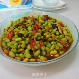 焖麻辣嫩黄豆的做法步骤：8