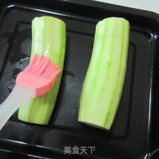 香辣烤丝瓜的做法步骤：5