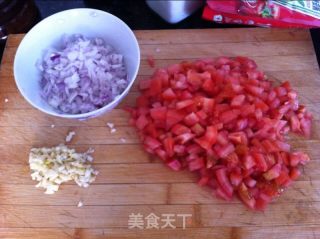 番茄肉沫意大利面的做法步骤：2