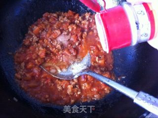 番茄肉沫意大利面的做法步骤：11
