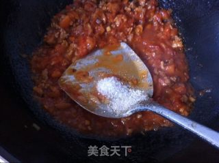 番茄肉沫意大利面的做法步骤：12
