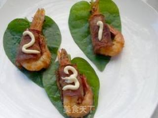 焗烤培根鲜虾卷的做法步骤：10
