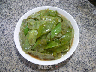 青椒炒扁豆的做法步骤：12
