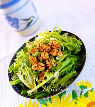 苦菊核桃仁的做法步骤：6