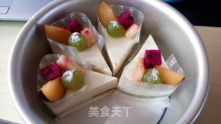 三色芝士蛋糕（三种口味混合版）免烤型的做法步骤：3