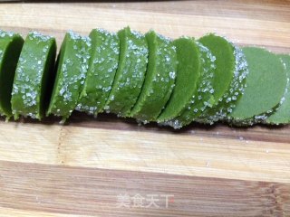 微苦抹茶沙布列酥饼的做法步骤：8