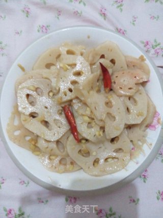 炝拌藕片的做法步骤：5