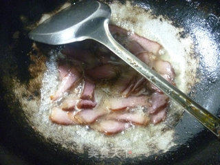 酱肉炒佛手瓜的做法步骤：8