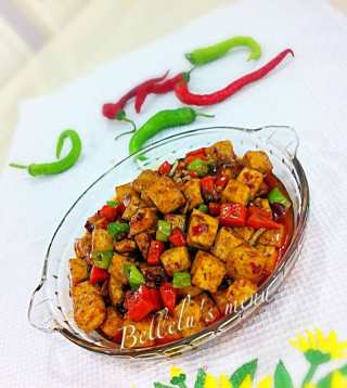 鱼香豆腐丁的做法步骤：15