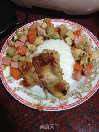 香煎盐焗鸡腿的做法步骤：8