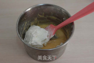 【番茄配方】奶酪戚风蛋糕——口感似轻乳酪又多一份戚风的干爽的做法步骤：7