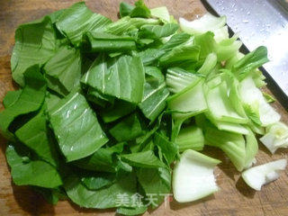 香干炒青菜的做法步骤：2