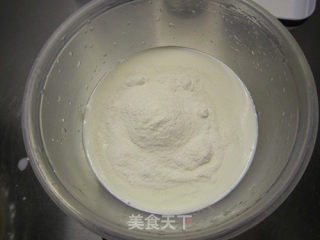凝雪一般--椰香奶冻糕的做法步骤：2