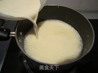凝雪一般--椰香奶冻糕的做法步骤：5