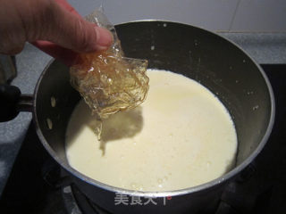 凝雪一般--椰香奶冻糕的做法步骤：6