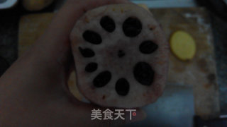 双色桂花糯米藕的做法步骤：3