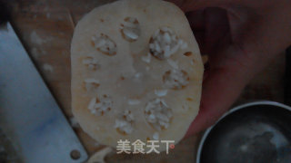 双色桂花糯米藕的做法步骤：4