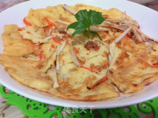 香芋丝蛋饼【子璇的小清新】的做法步骤：5