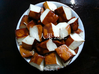 鸡翅干煸豆腐干的做法步骤：3