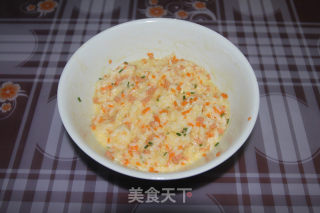 火腿米饭饼的做法步骤：2