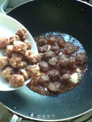 糖醋肉丸子的做法步骤：8