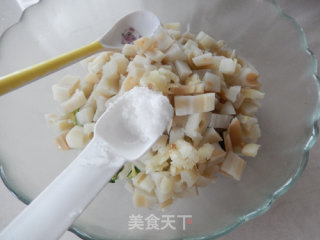 西兰花拌藕丁的做法步骤：8
