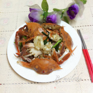 炒花蟹的做法步骤：12