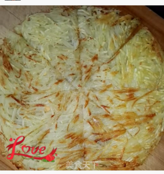 土豆丝饼的做法步骤：3