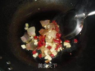 腊肉炒包菜的做法步骤：5