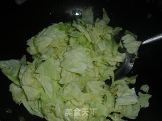 腊肉炒包菜的做法步骤：6