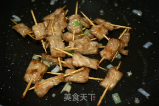 孜然牙签肉的做法步骤：8