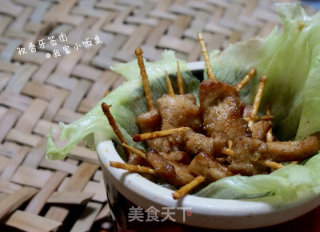 孜然牙签肉的做法步骤：11