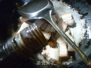 豆结烧五花肉的做法步骤：4