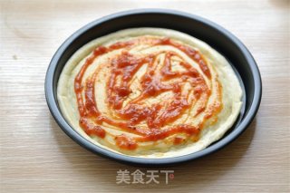 【番茄配方】在家尽享必胜客美味披萨系列——快手披萨黑椒玉米披萨的做法步骤：2