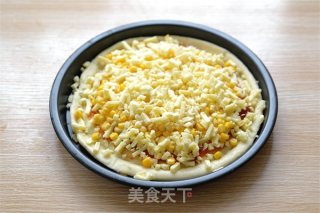 【番茄配方】在家尽享必胜客美味披萨系列——快手披萨黑椒玉米披萨的做法步骤：5