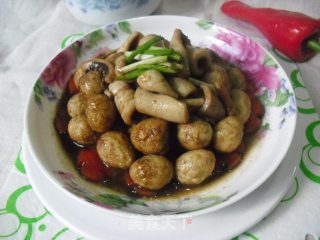 鱿鱼烧鹌鹑蛋的做法步骤：9